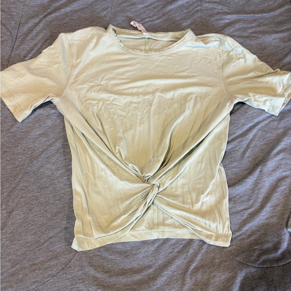 lululemon athletica Twist-Front Short Sleeve Top - Sage Green